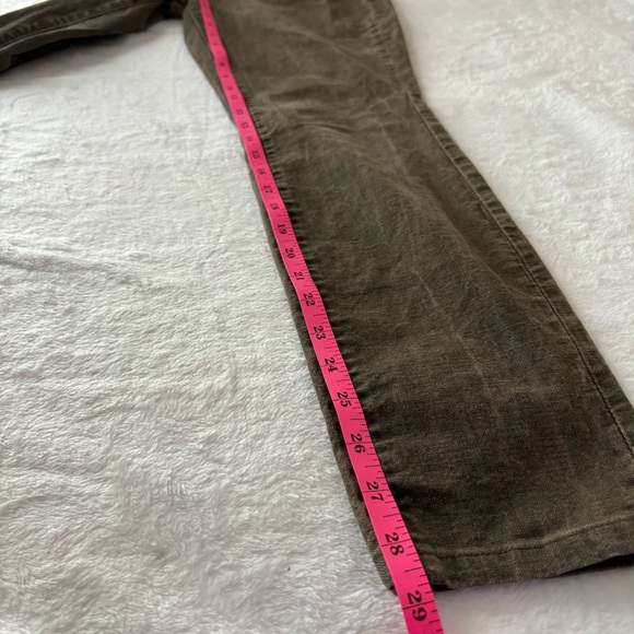 Vince Crop Skinny Ankle Jean Olive Green Size 27 - Picture 13 of 15